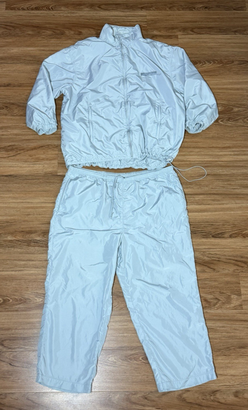 Vintage Lauren Ralph Lauren 2 Pc Windbreaker Track Suit Light Blue Women’s 1X